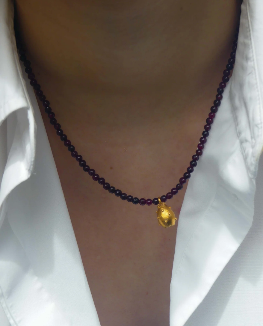 Figa de Moro Garnet Necklace