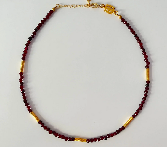 Smyrna Necklace | Natural Garnet